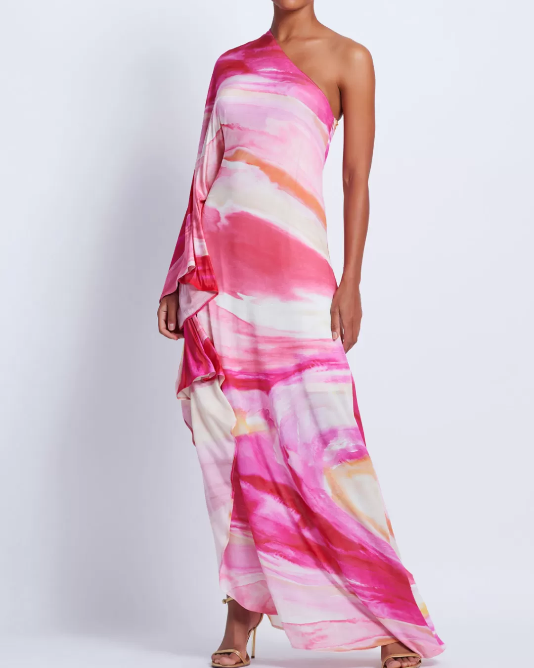 PatBO Aura Stretch One Shoulder Maxi Dress (FINAL SALE) Pinkmulti Outlet