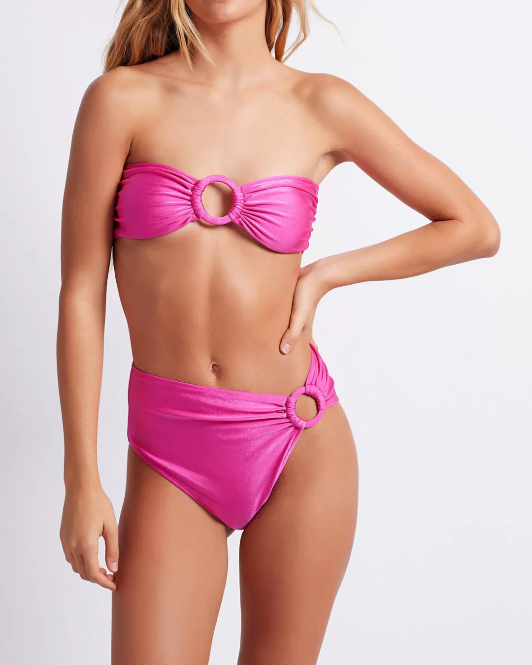 PatBO BANDEAU BIKINI TOP (FINAL SALE) Flamingo Flash Sale