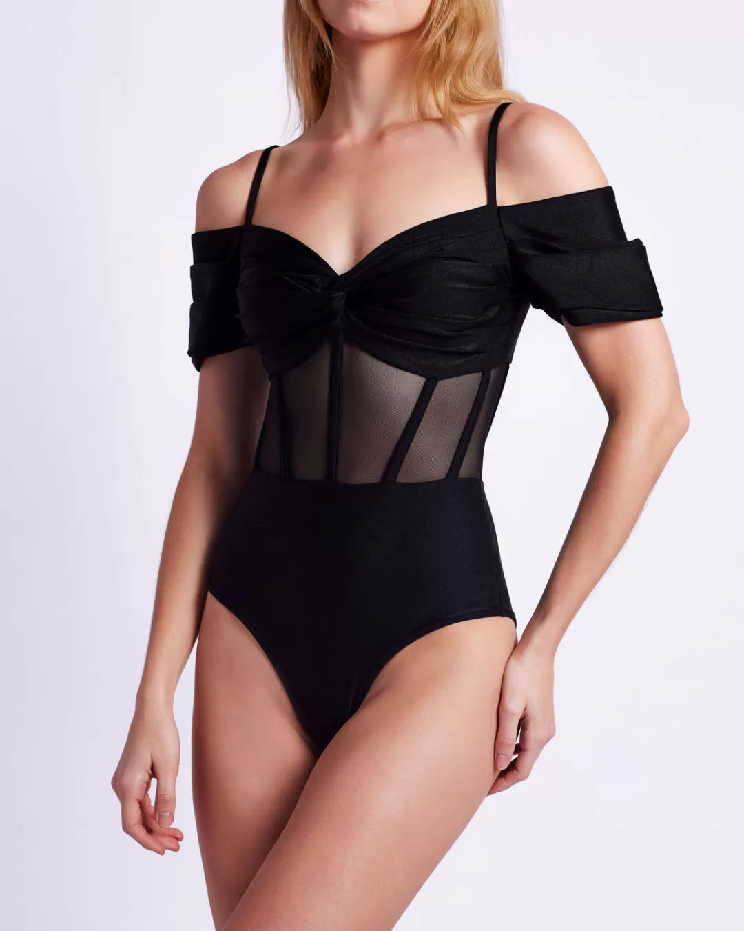 PatBO CORSET BODYSUIT (FINAL SALE) Black New