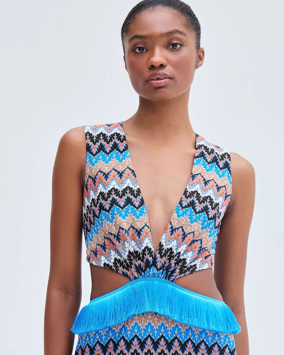 PatBO Crochet Cutout Midi Dress (FINAL SALE) Blackmulti Hot
