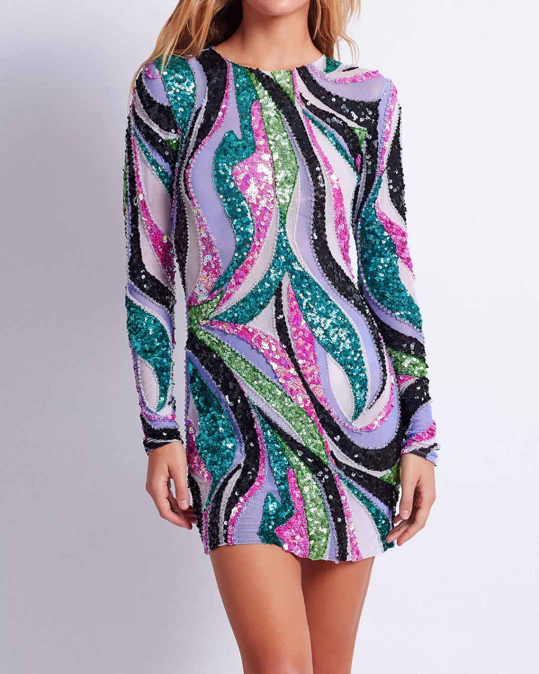 PatBO DELOS BEADED TULLE MINI DRESS (FINAL SALE) Blackmulti Shop