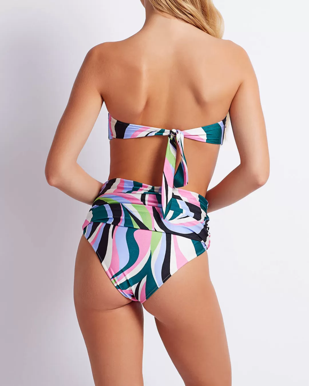 PatBO DELOS HIGH WAIST BIKINI BOTTOM (FINAL SALE) Blackmulti Discount