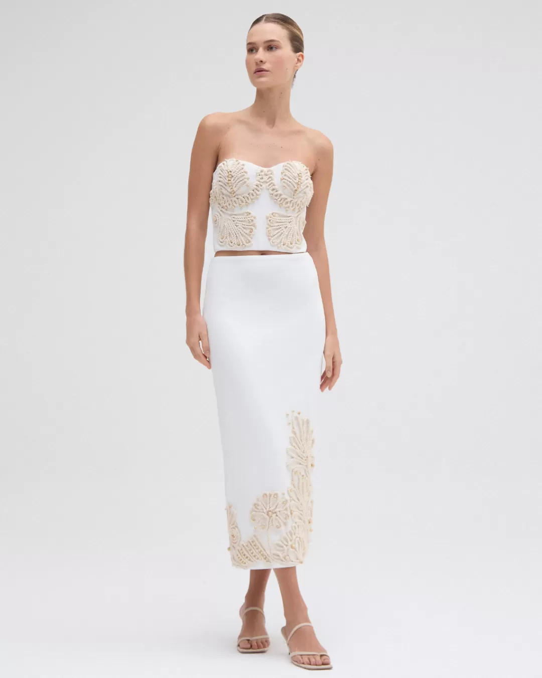 PatBO DUNE KNIT SKIRT Offwhite Best Sale