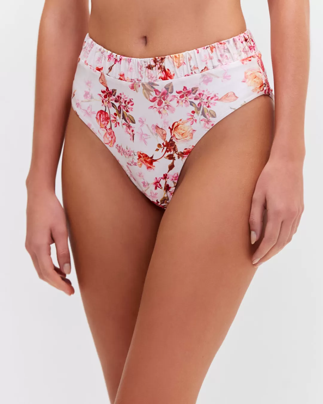 PatBO Floral Haze High Leg Bikini Bottom (EXCLUSIVE) Vapor Cheap