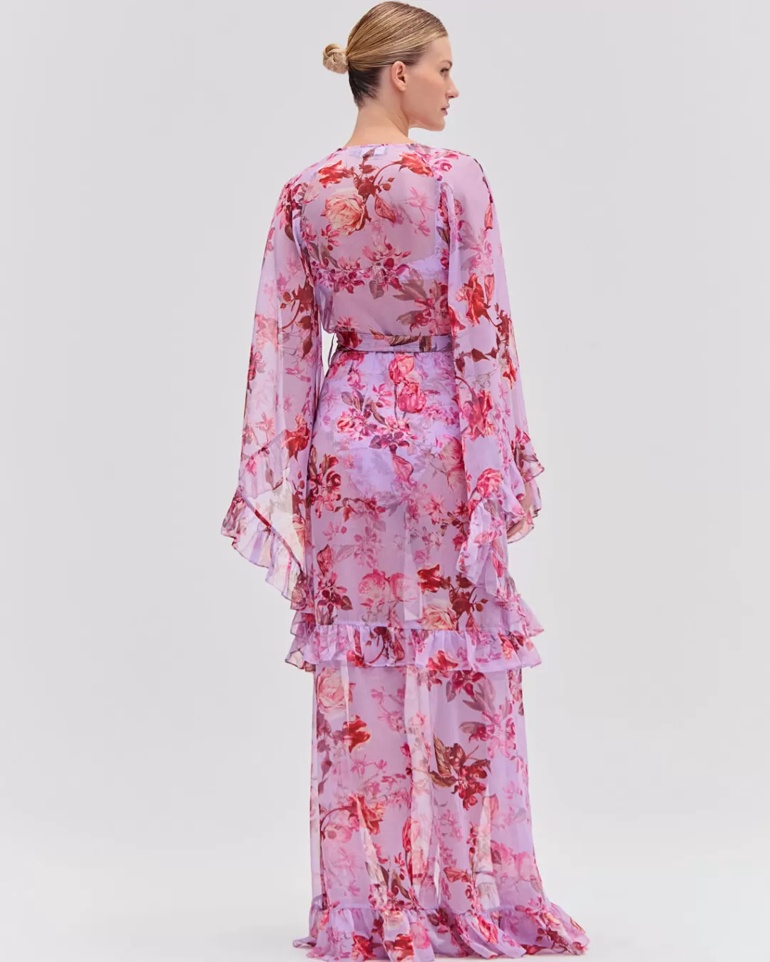 PatBO Floral Haze Maxi Robe Violet Sale