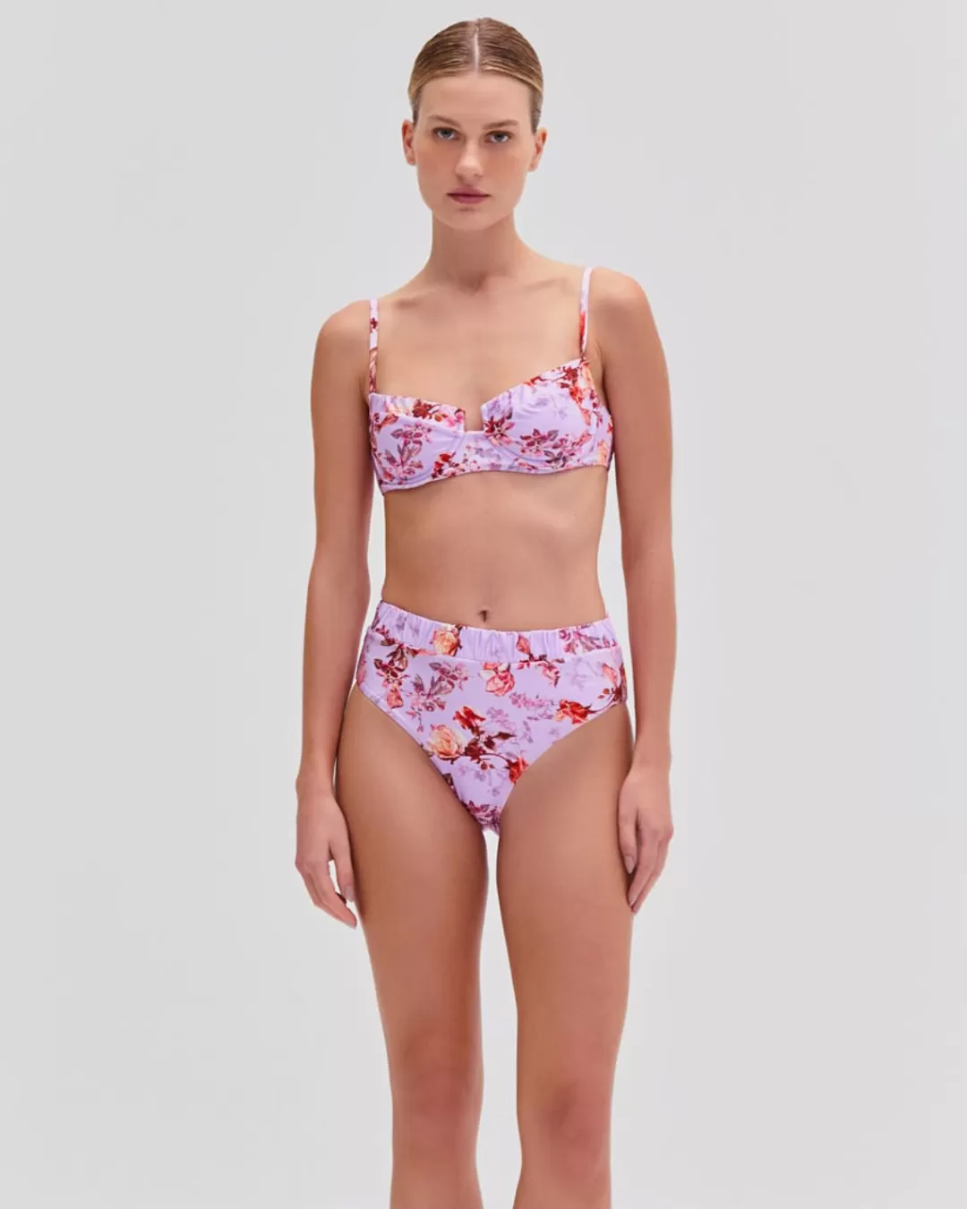 PatBO Floral Haze Underwire Bikini Top (EXCLUSIVE) Violet Online