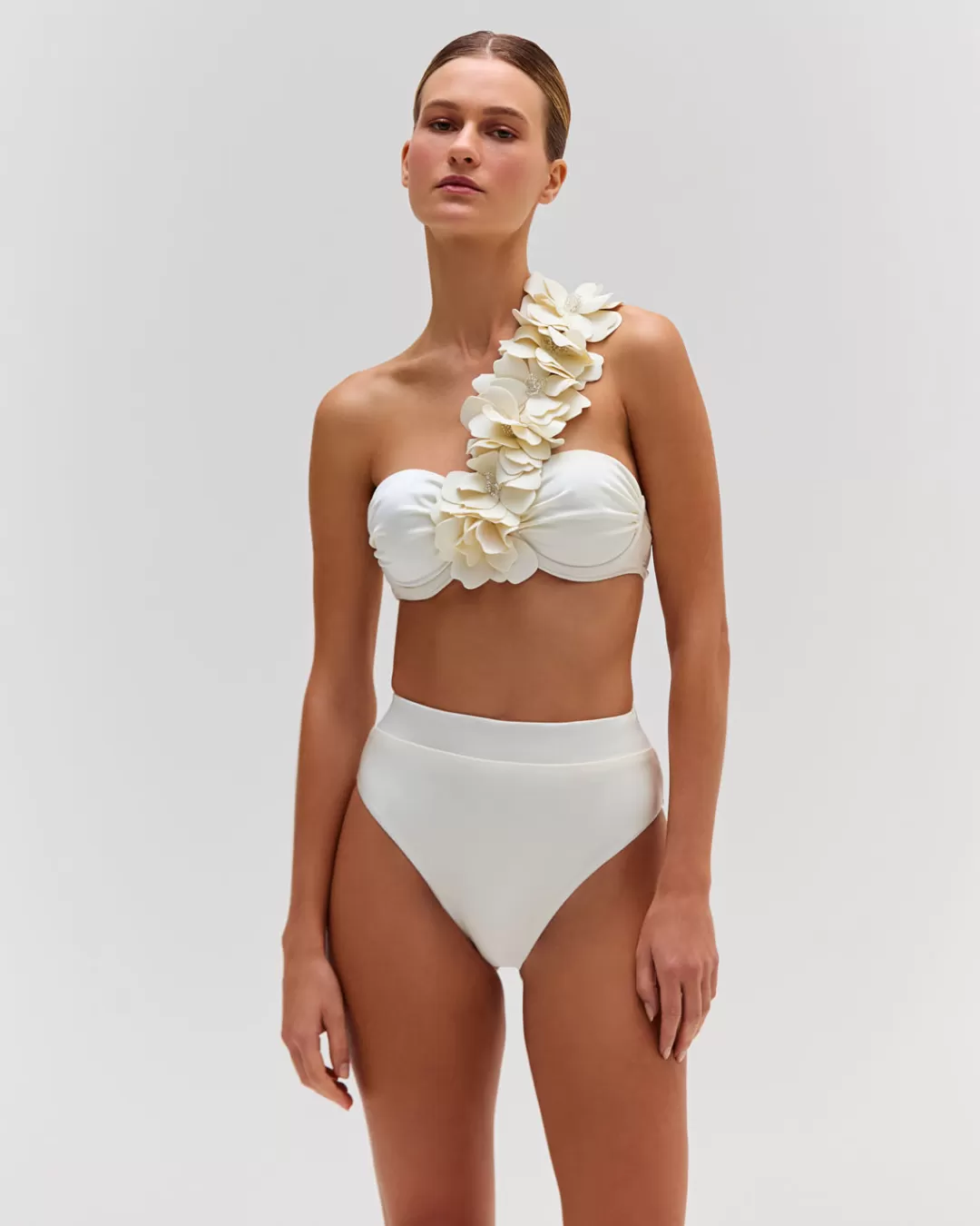 PatBO Flower Applique Bikini Top (FINAL SALE) White Cheap