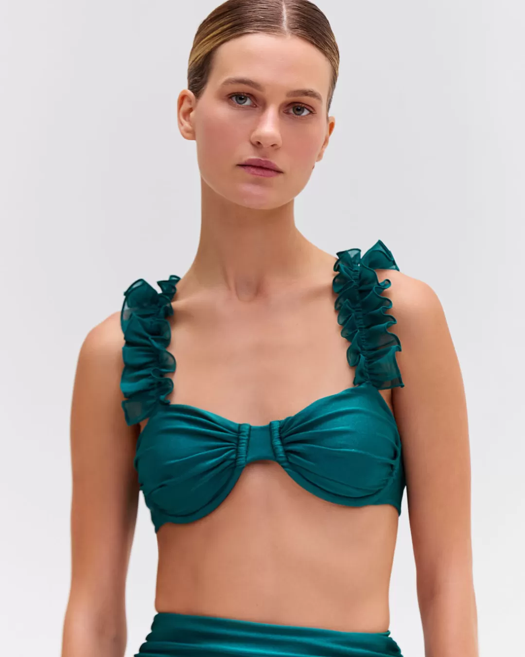 PatBO FLUTTER SLEEVE BIKINI TOP (FINAL SALE) Galapagos Fashion