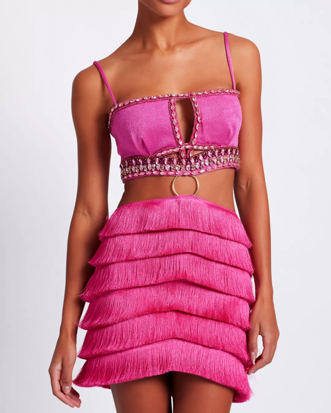 PatBO Hand-Beaded Fringe Mini Dress (FINAL SALE) Poppink Cheap