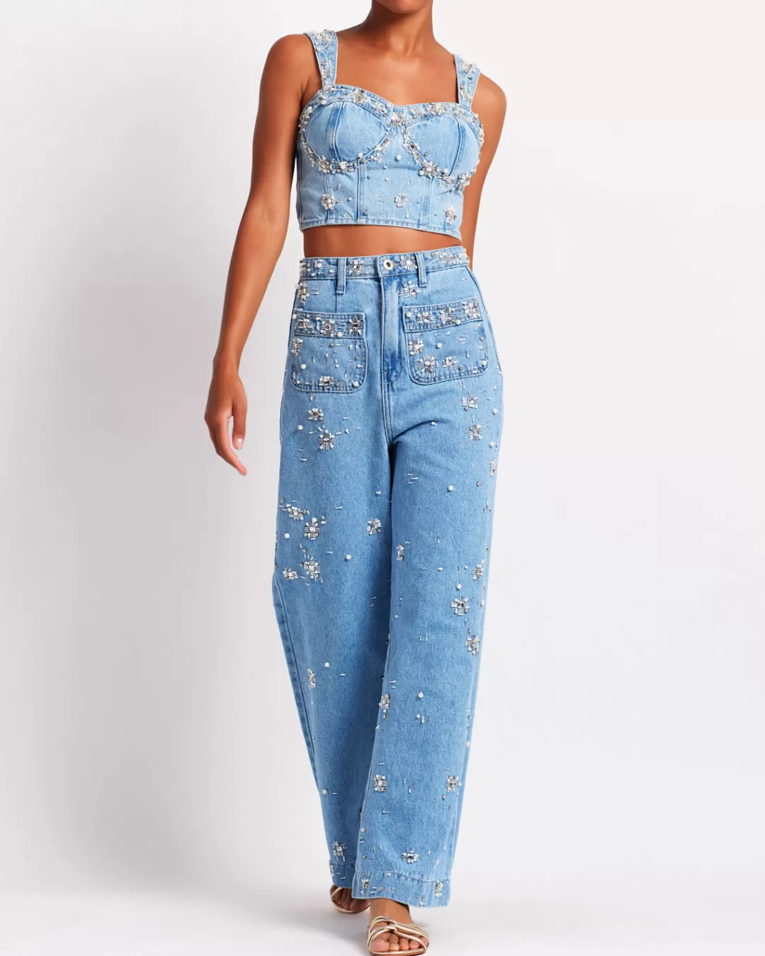 PatBO Hand-Beaded Jeans (FINAL SALE) Denim Fashion