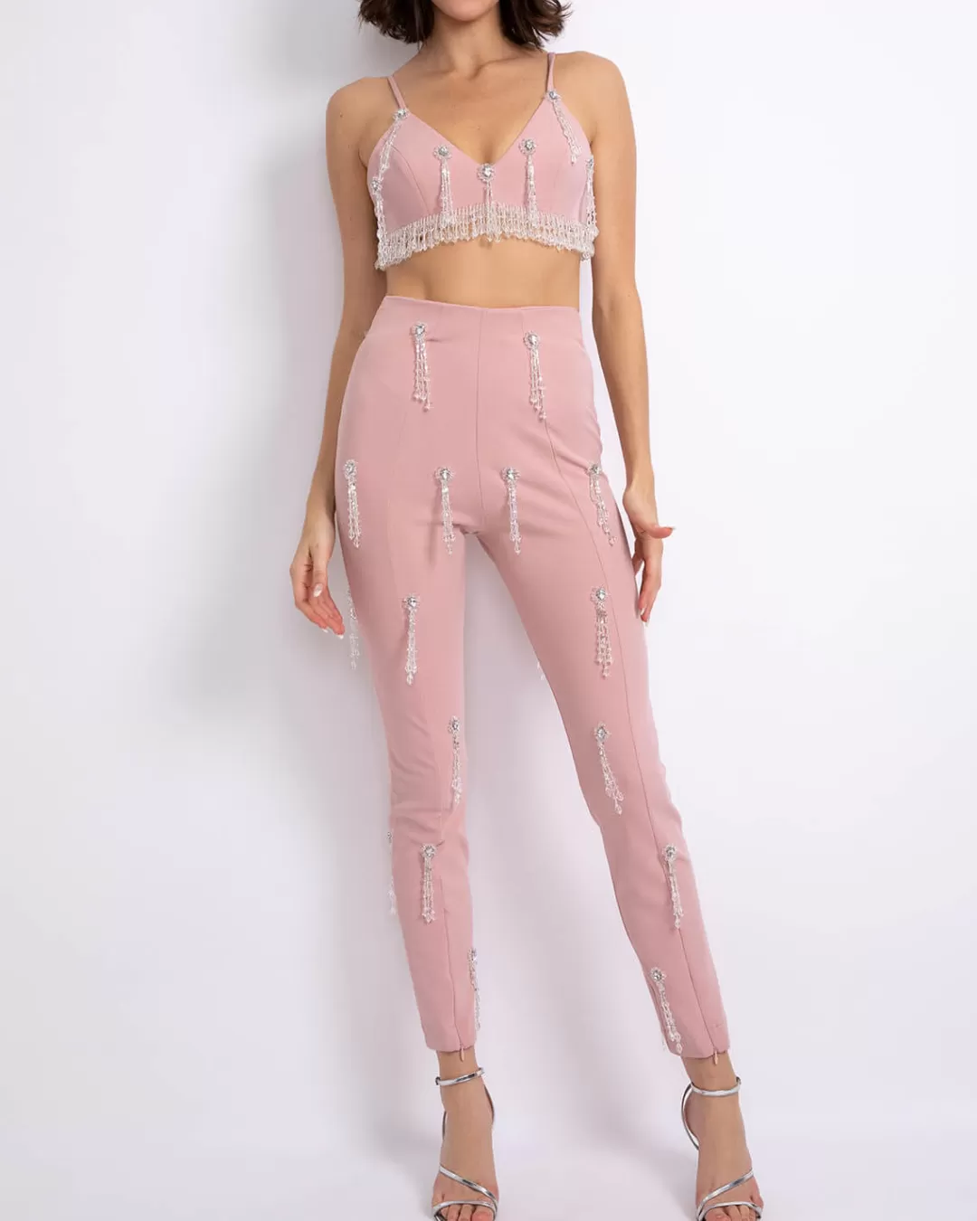 PatBO Hand-Beaded Legging (FINAL SALE) Lightpink Discount