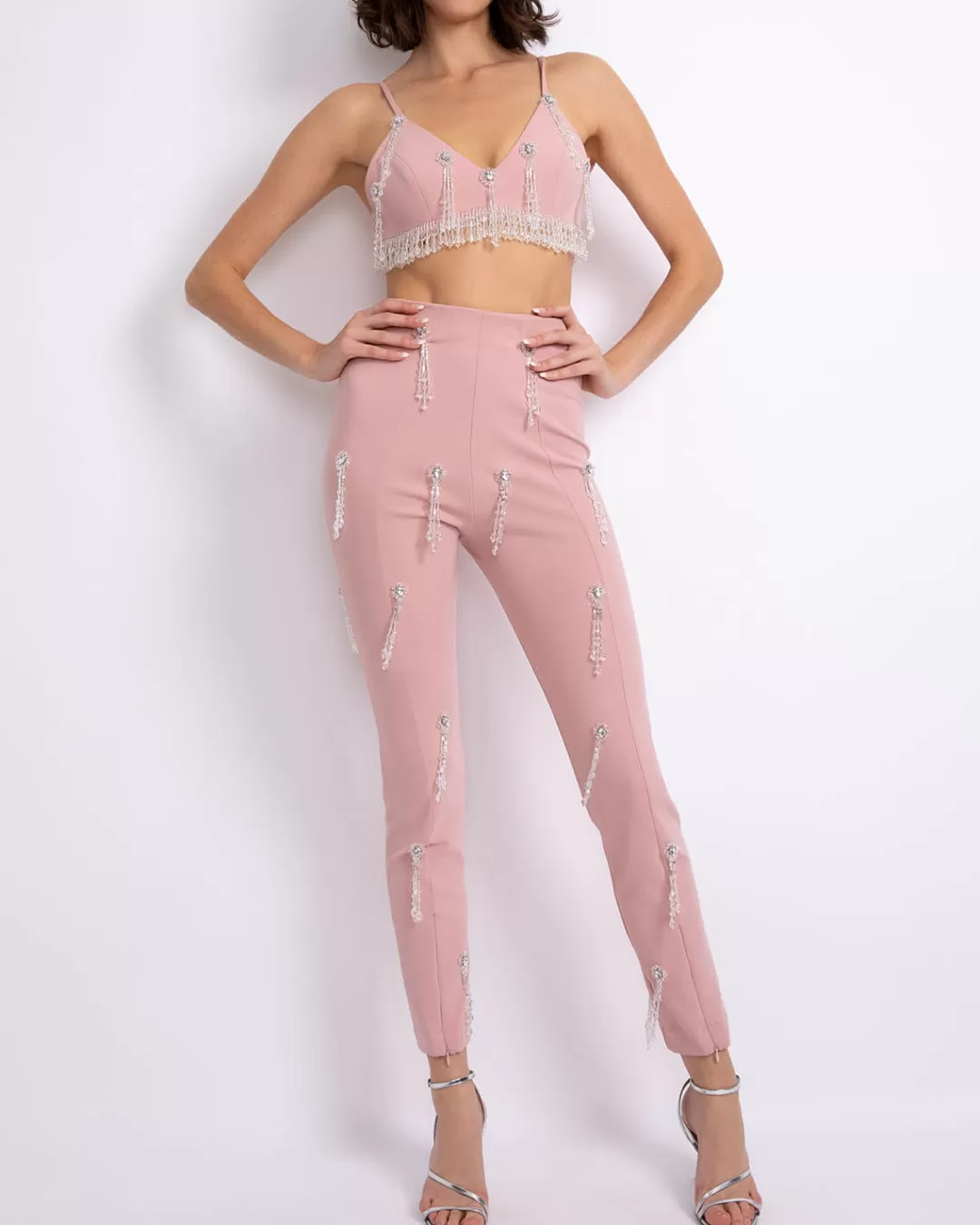 PatBO Hand-Beaded Legging (FINAL SALE) Lightpink Discount