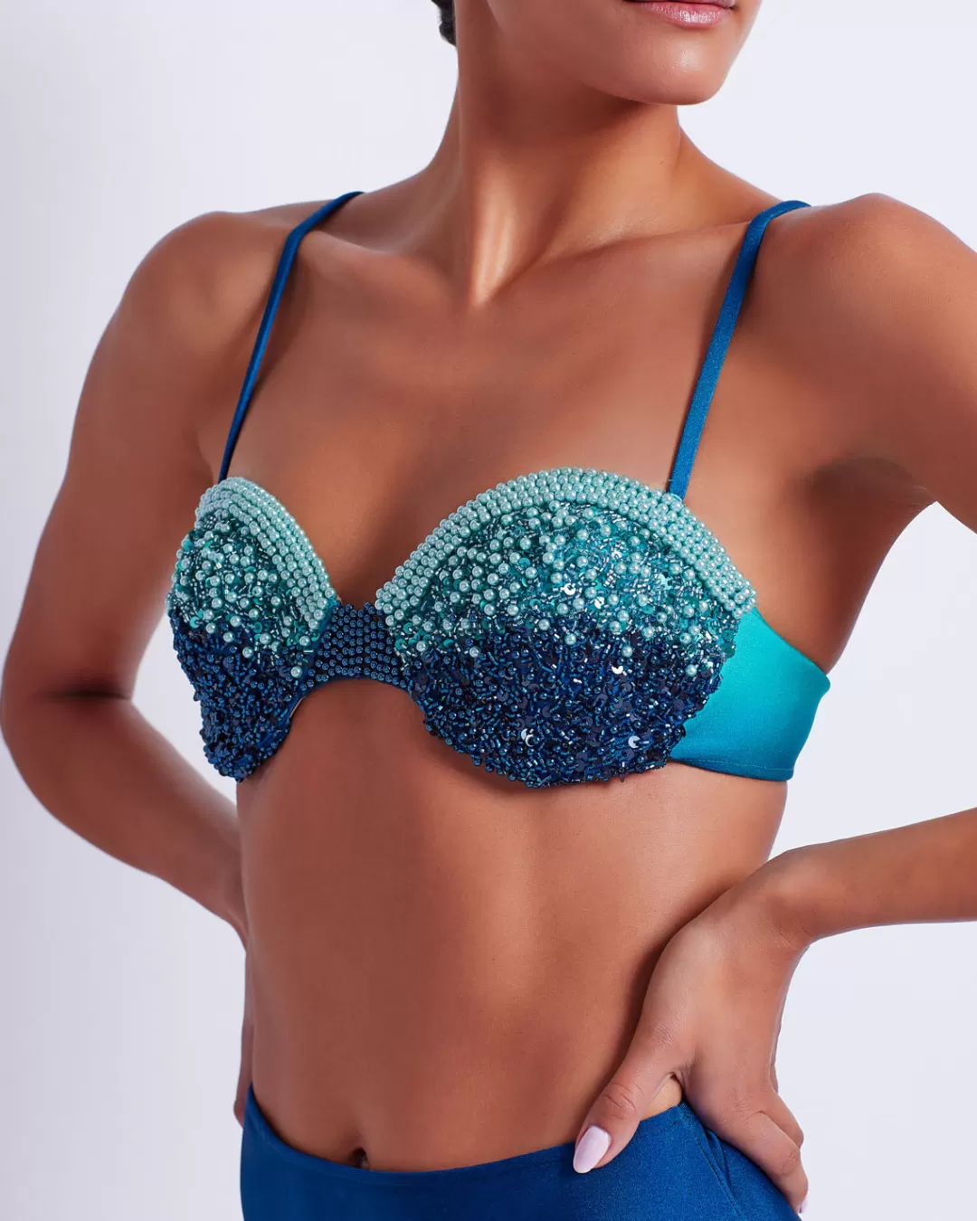 PatBO HAND-BEADED OMBRE BIKINI TOP (FINAL SALE) Hightide Cheap