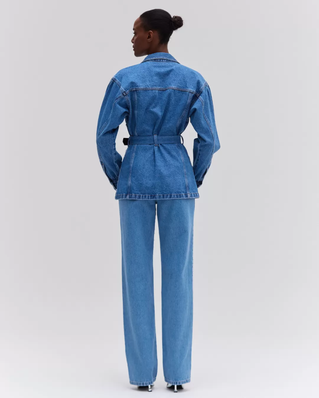 PatBO Hand-Beaded Straight Leg Jeans Denim Discount