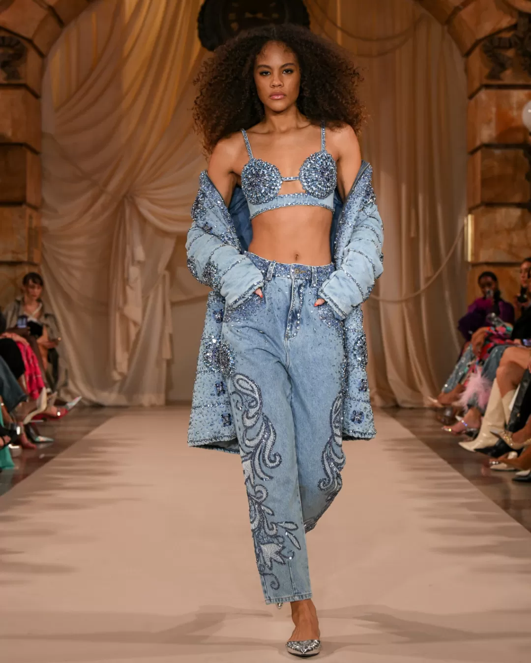 PatBO HAND-BEADED STRAIGHT LEG JEANS (FINAL SALE) Denim Outlet