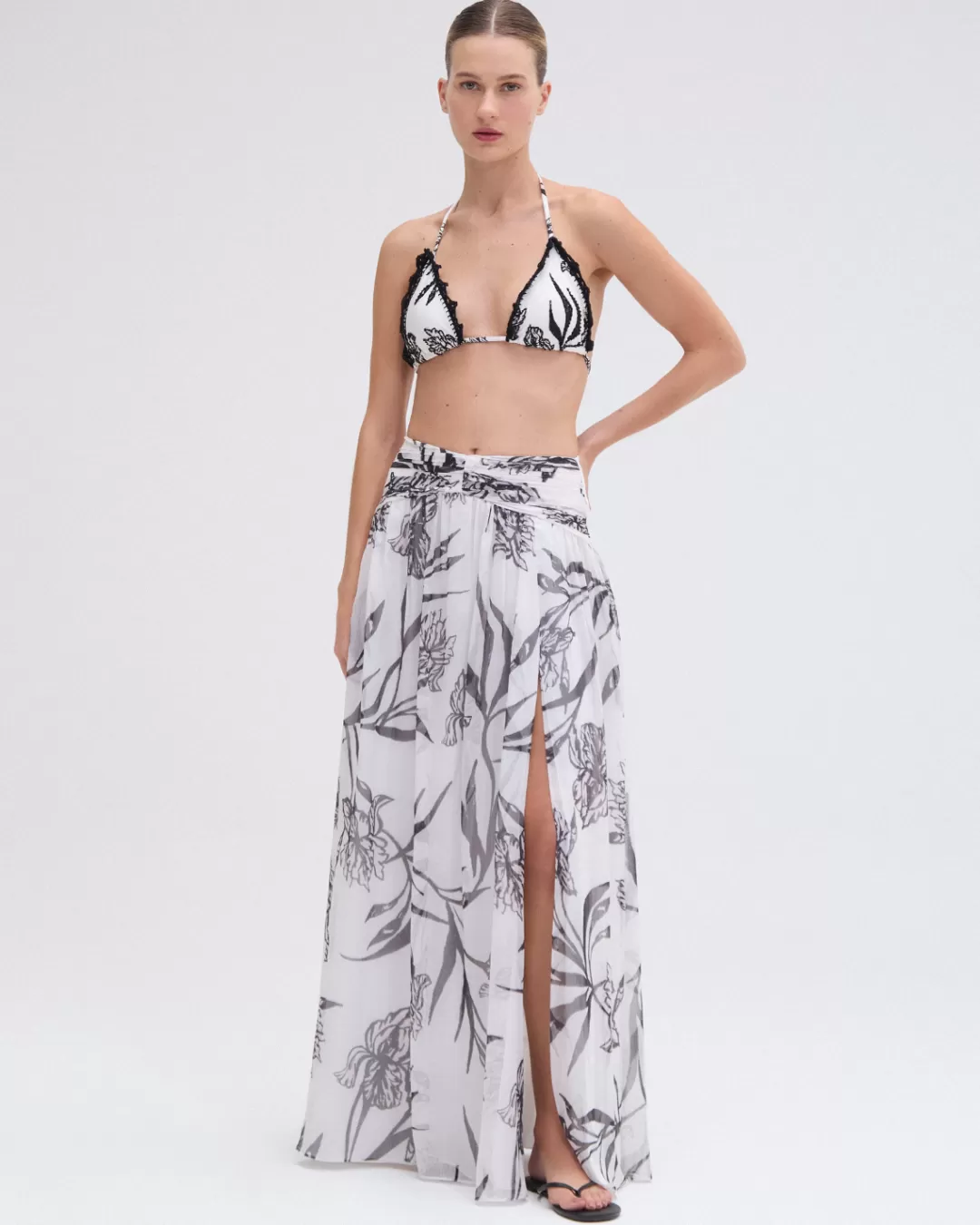PatBO IRIS MAXI SKIRT Offwhite Flash Sale