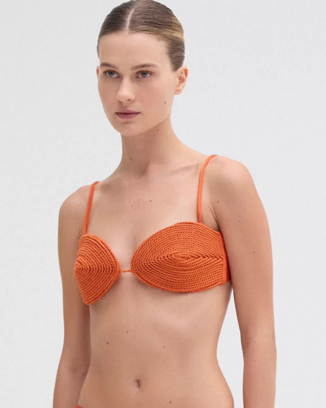PatBO JERSEY SANDS BRAIDED BIKINI TOP Papric Best Sale