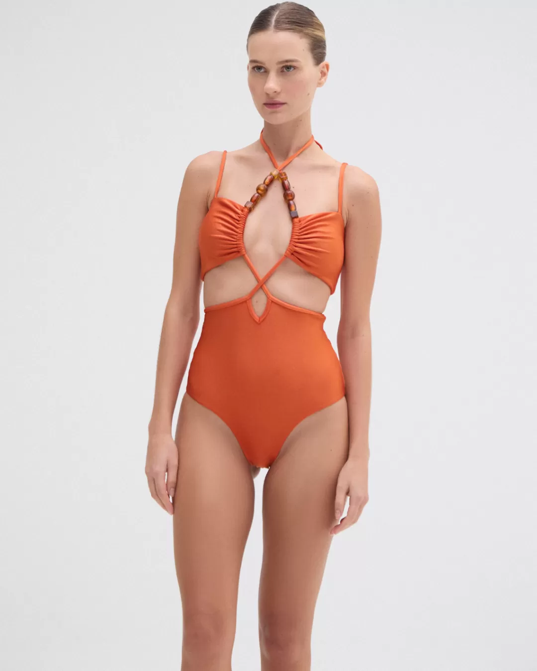 PatBO JERSEY SANDS LACE UP ONE PIECE Papric Fashion