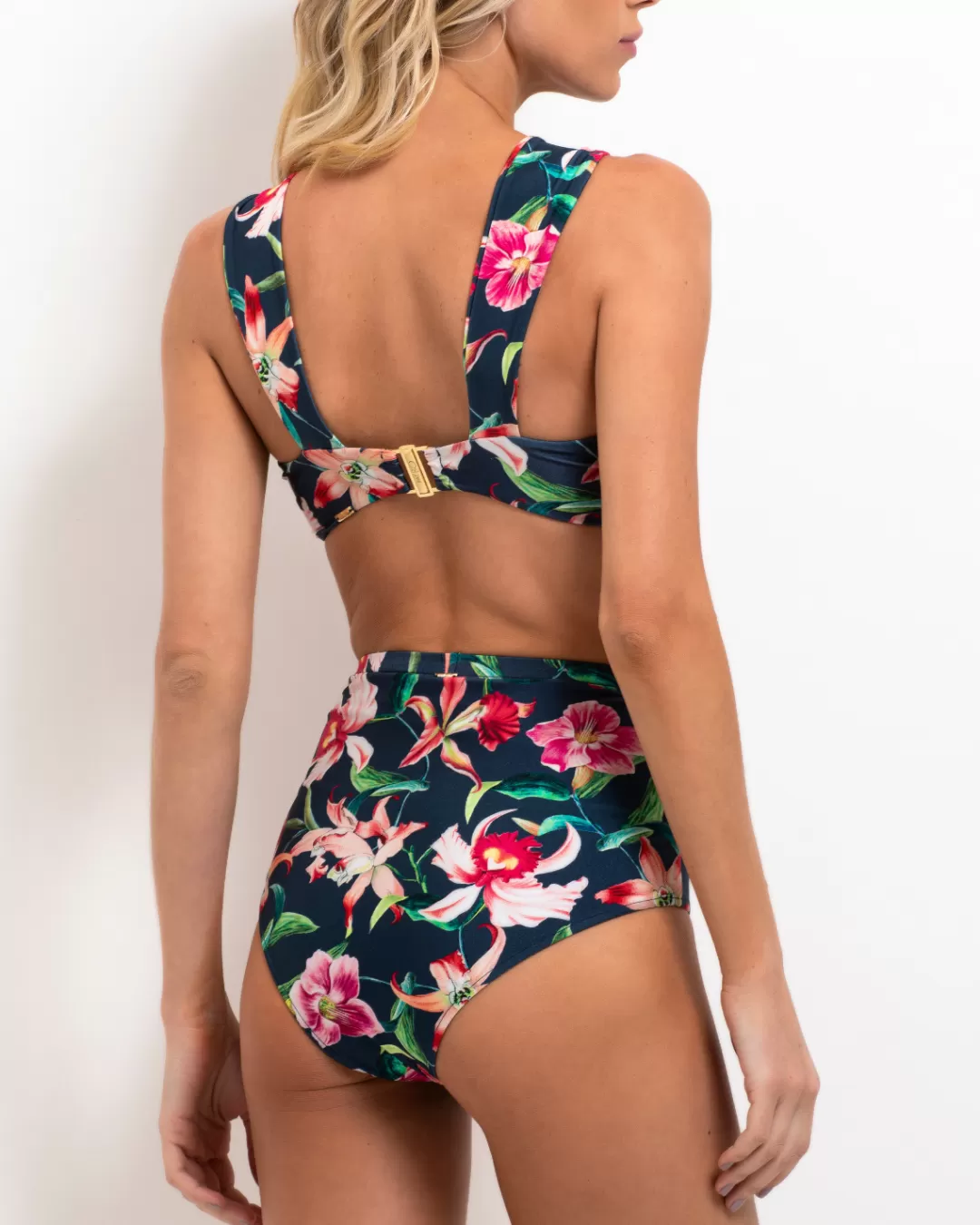 PatBO Laelia Mid-Rise Bikini Bottom (FINAL SALE) Midnight New