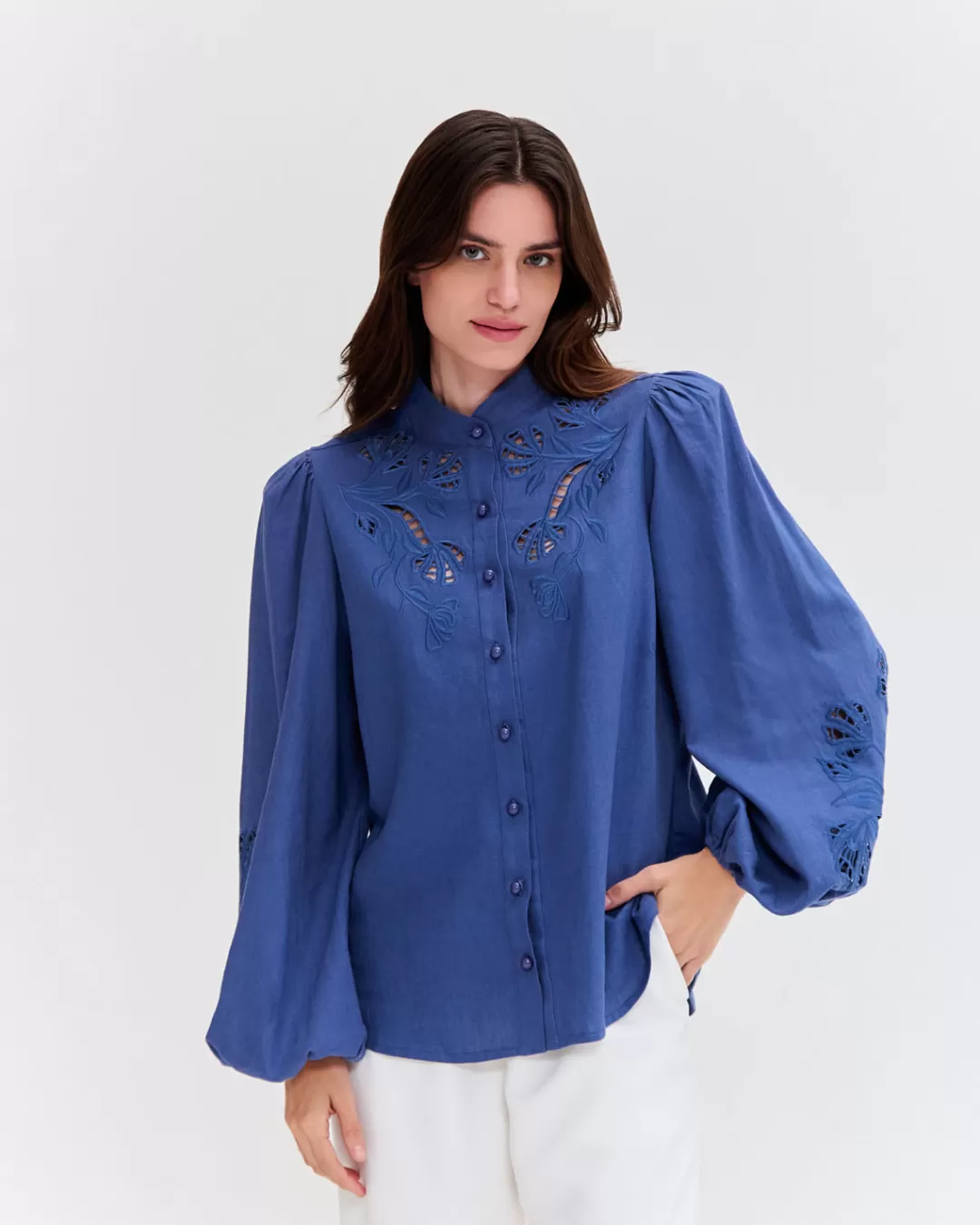 PatBO Linen Shirt (FINAL SALE) Clearance