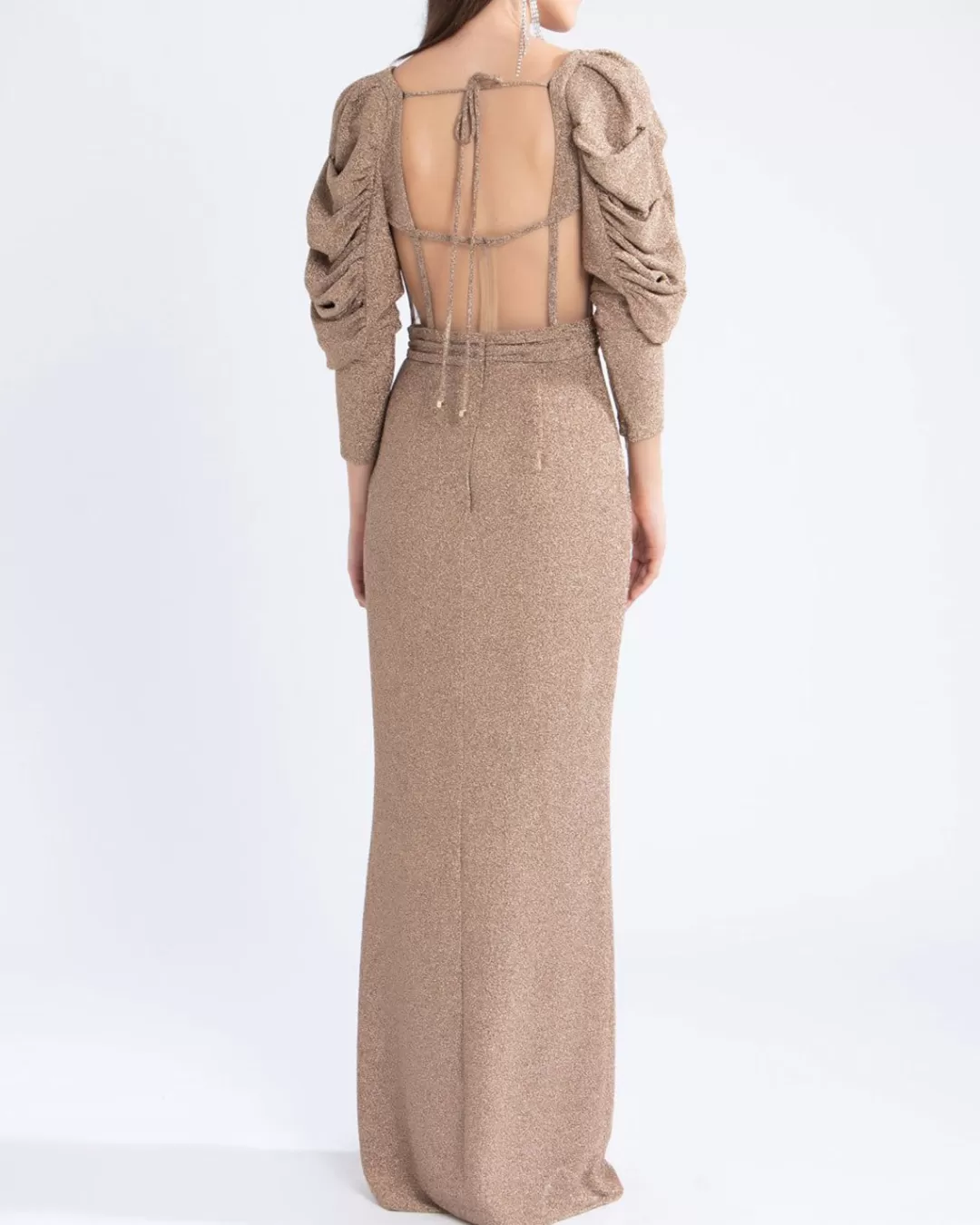 PatBO LUREX BUSTIER MAXI DRESS (FINAL SALE) Gold Cheap