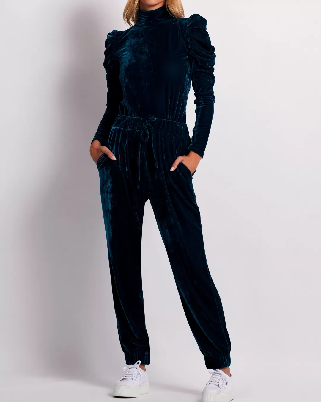 PatBO Luxe Velvet Jogger (FINAL SALE) Azure New