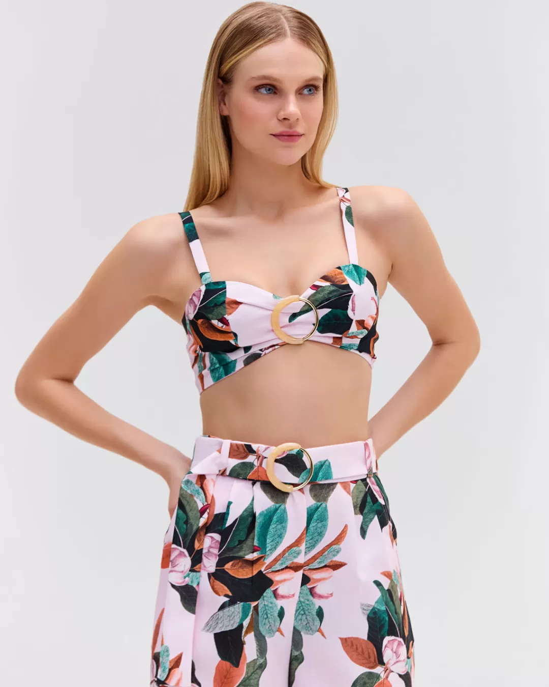PatBO Magnolia Bralette Top (FINAL SALE) Chalkpink Clearance