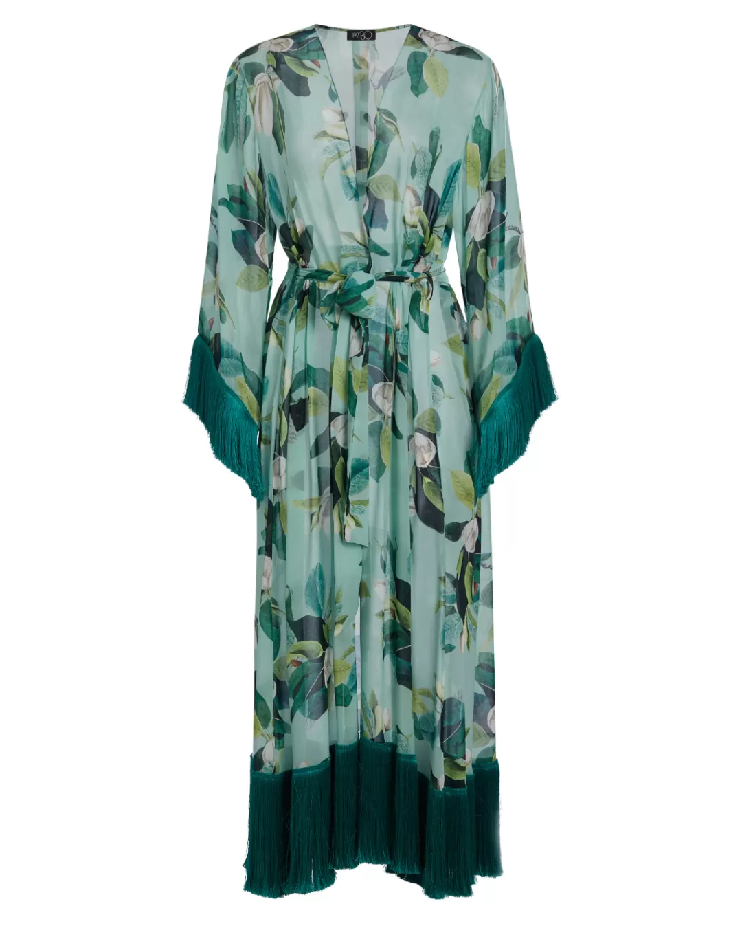 PatBO Magnolia Fringe Trim Robe (FINAL SALE) Greenmulti Cheap