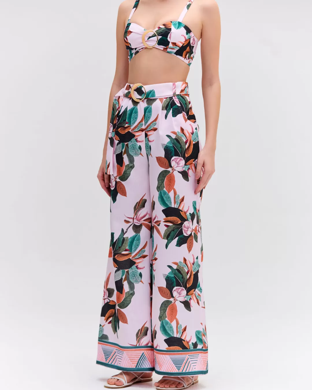 PatBO Magnolia Wide Leg Pant (FINAL SALE) Chalkpink Clearance