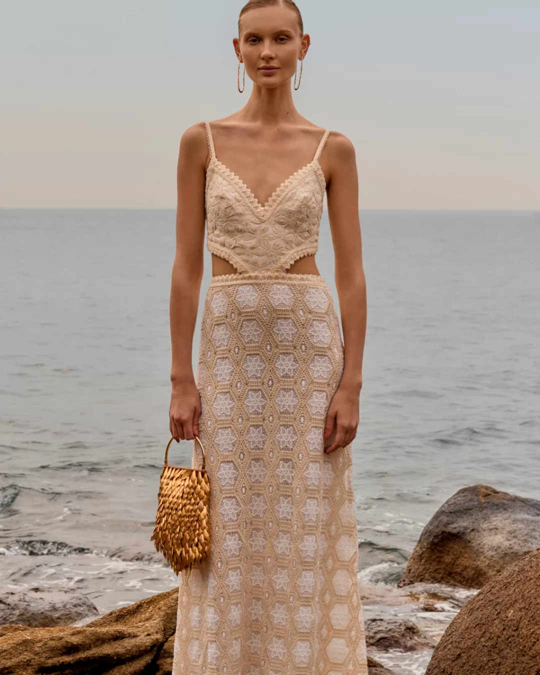 PatBO NATURAL CROCHET DRESS Offwhite Best Sale