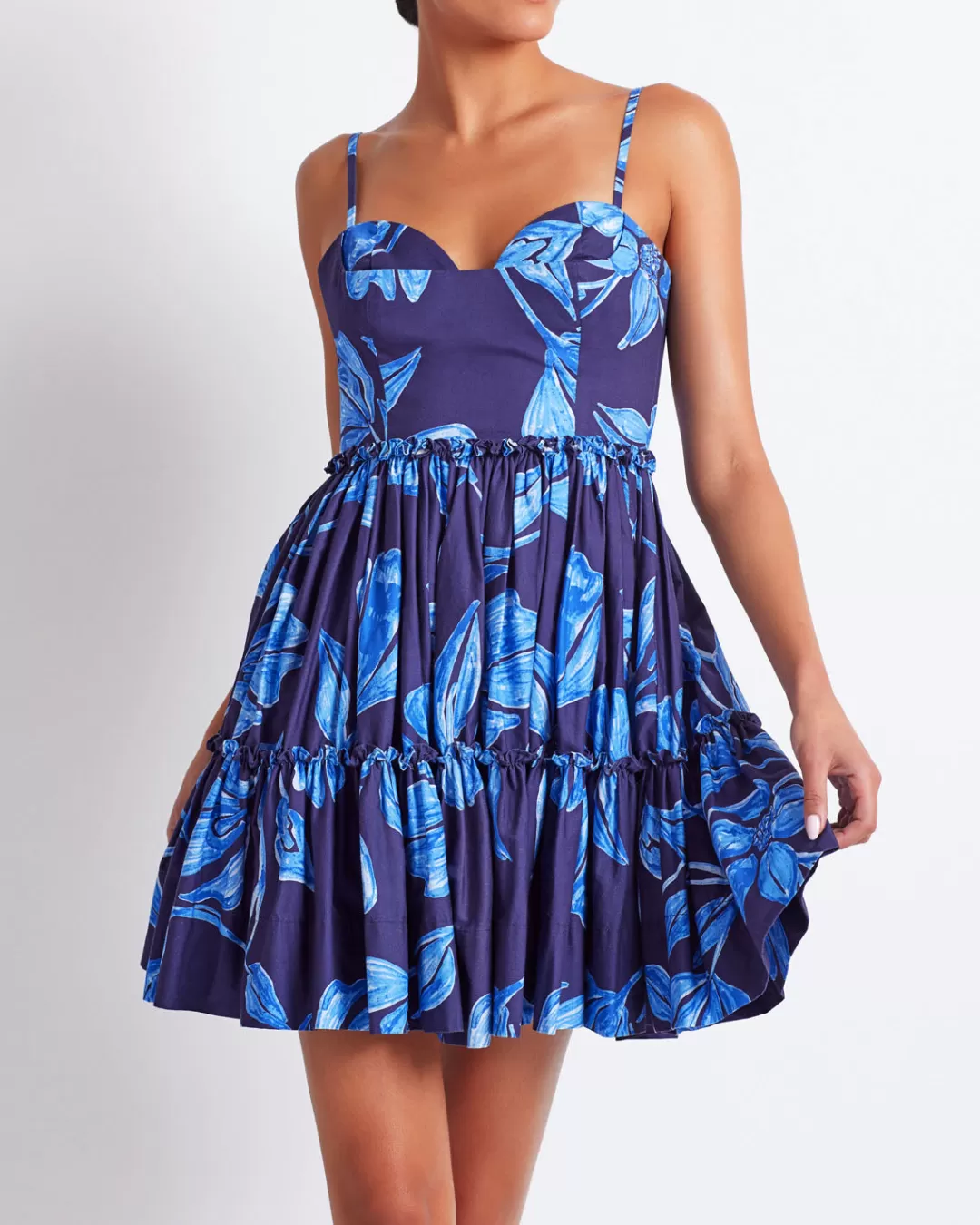 PatBO Nightflower Cotton Mini Dress (FINAL SALE) Indigo Online