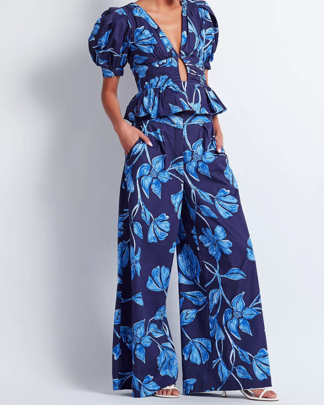 PatBO Nightflower Wide Leg Pant (FINAL SALE) Indigo Outlet