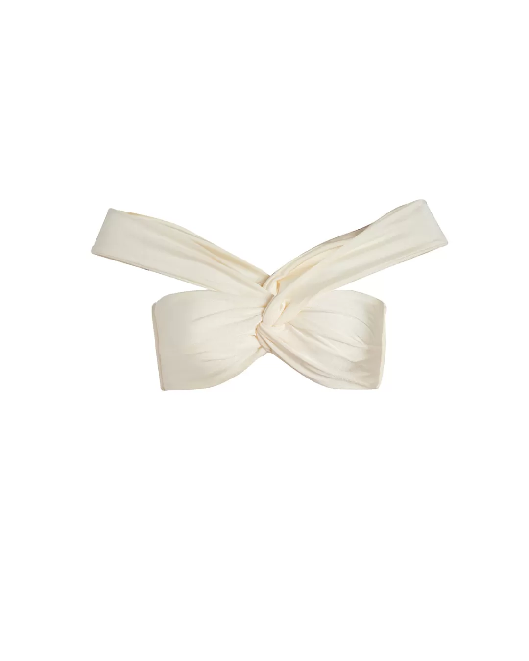 PatBO Off-The-Shoulder Bikini Top (FINAL SALE) Cream Best Sale
