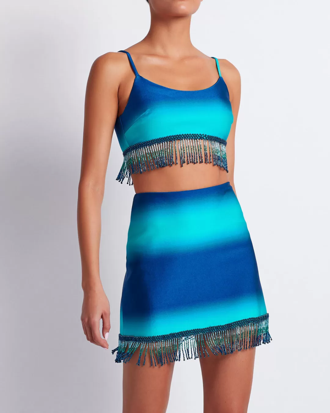 PatBO OMBRE BEADED MINI SKIRT (FINAL SALE) Hightide Outlet