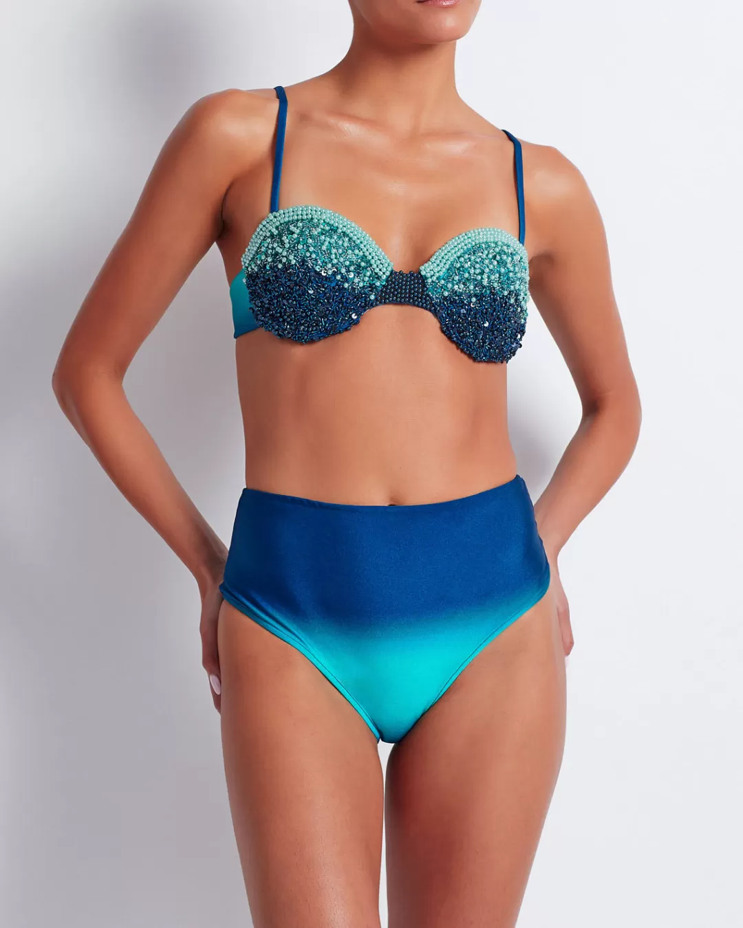 PatBO OMBRE HIGH WAIST BIKINI BOTTOM (FINAL SALE) Hightide Store