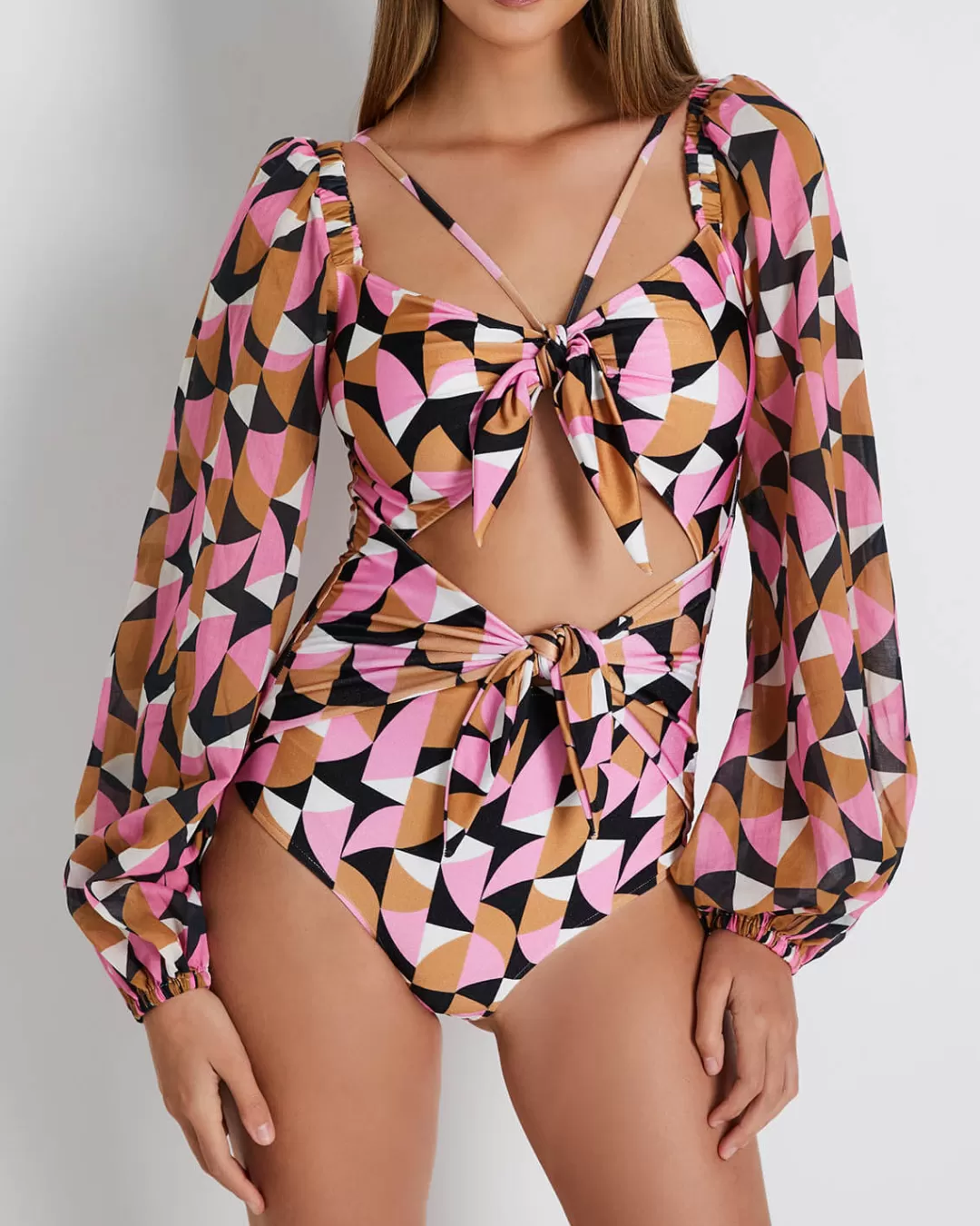 PatBO Plitka Cut-out Bodysuit (FINAL SALE) Pink Discount