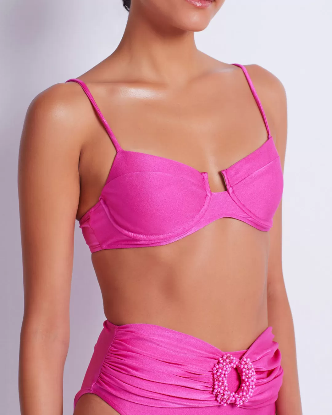 PatBO UNDERWIRE BIKINI TOP (FINAL SALE) Flamingo Best Sale