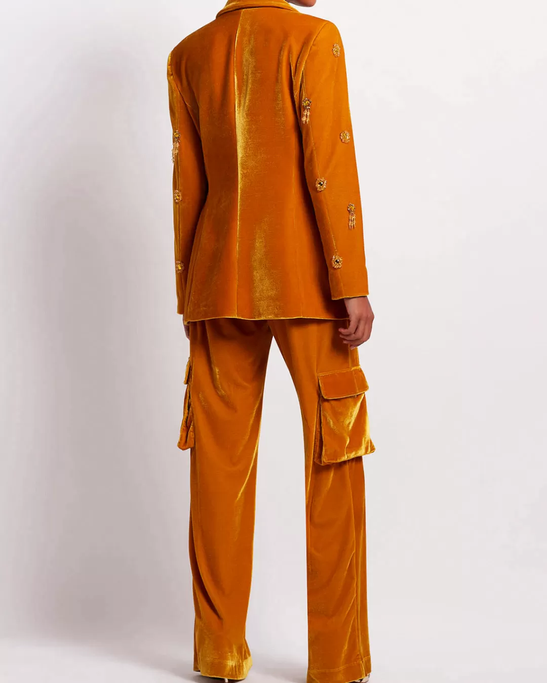 PatBO Velvet Cargo Pants (FINAL SALE) Mustard Store