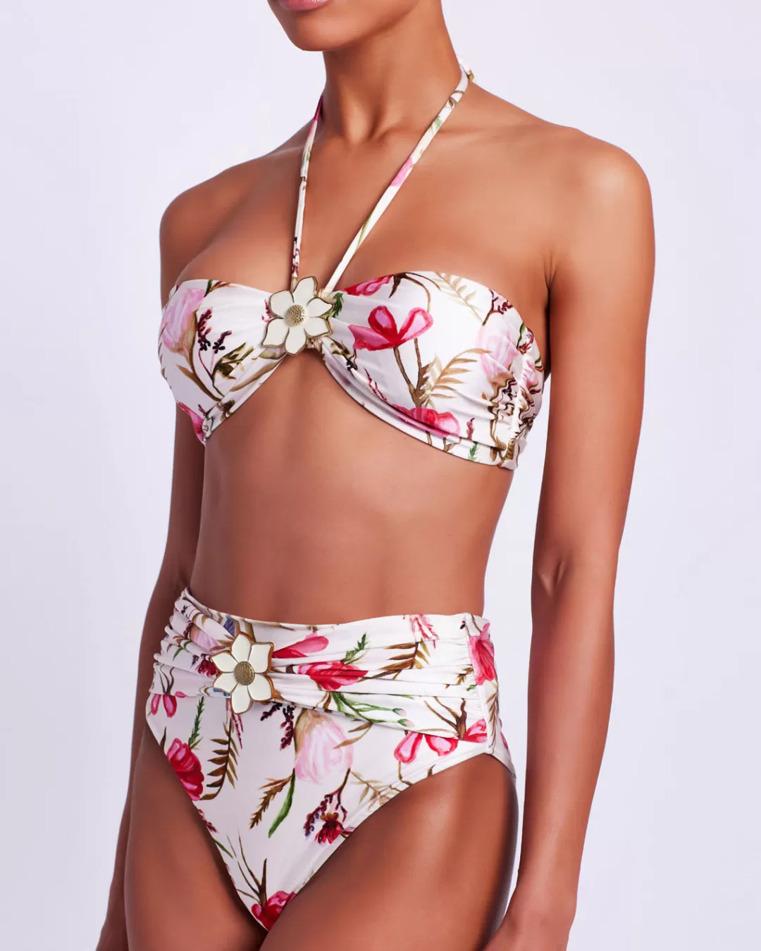 PatBO Viera High Waist Bikini Bottom (FINAL SALE) White Fashion