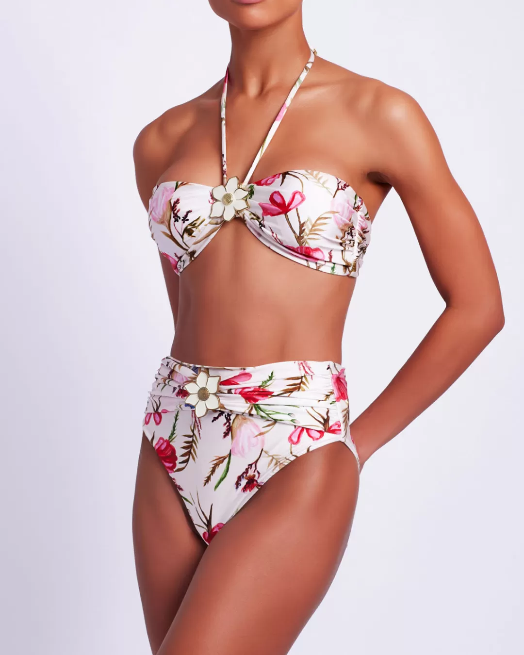 PatBO Viera High Waist Bikini Bottom (FINAL SALE) White Fashion